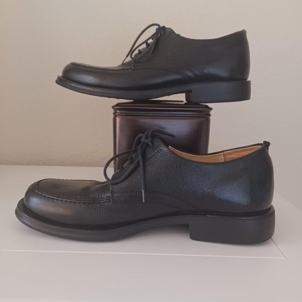 Sandro Moscoloni Vineyard 3060 Black Leather Oxford Derby Shoes Size 10.5 - Picture 4 of 9